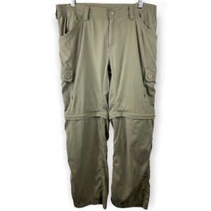 THE NORTH FACE Convertible Outdoor Hiking Green Athletic Pants Size 12